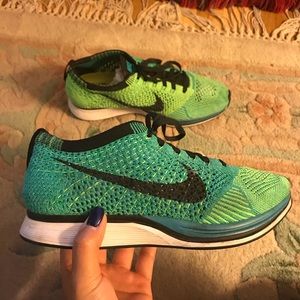 Nike Flyknit Racer Lucid Green Colorway